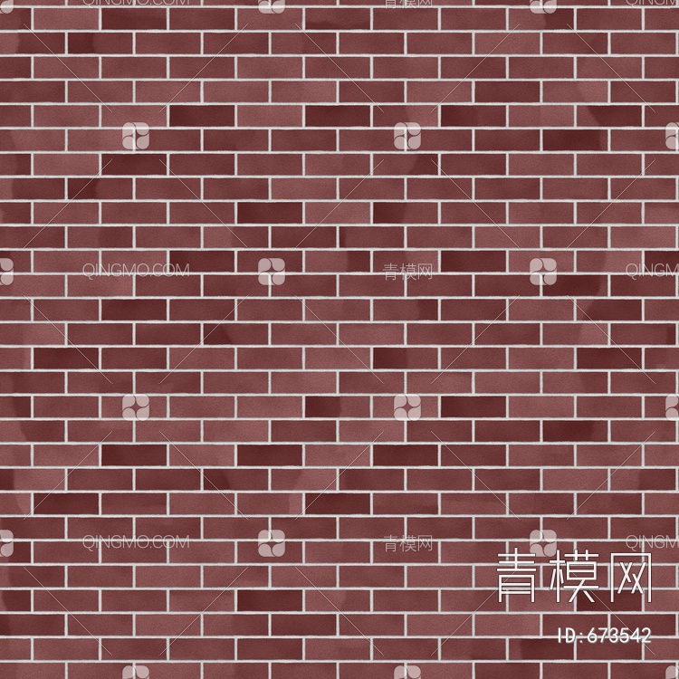 小红砖 砖墙 劈开砖 文化石贴图下载【ID:673542】