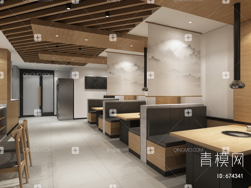 烧烤店3D模型下载【ID:674341】