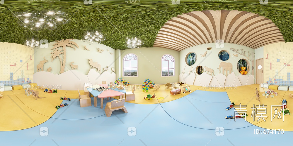 幼儿园3D模型下载【ID:674170】