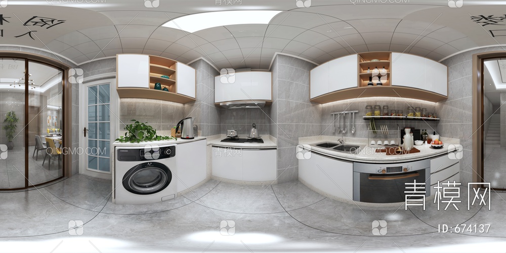 厨房3D模型下载【ID:674137】