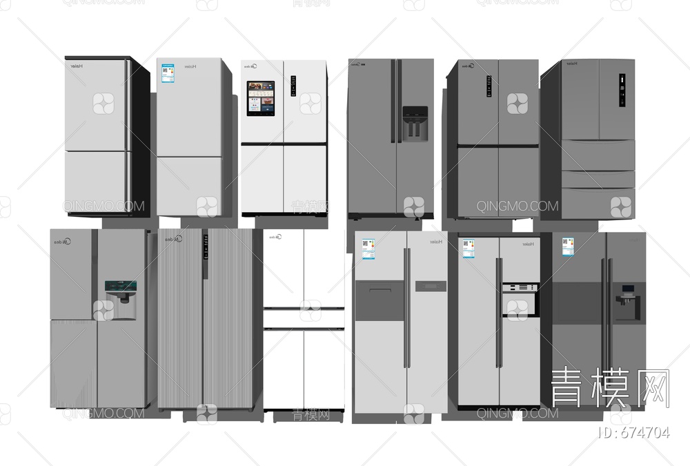 冰箱SU模型下载【ID:674704】