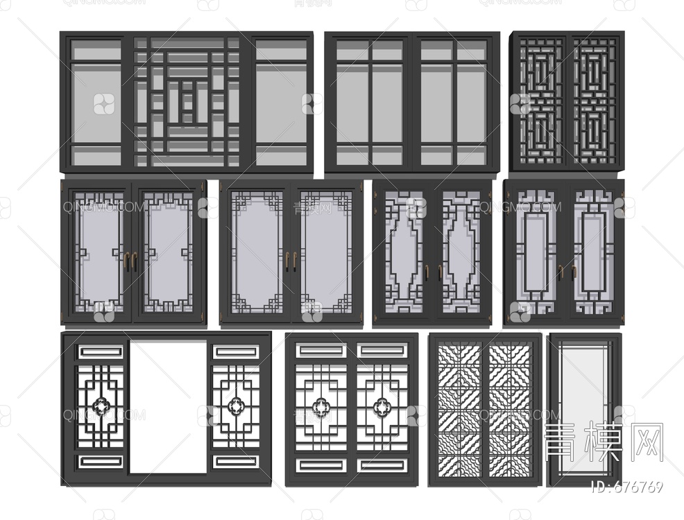 窗户SU模型下载【ID:676769】