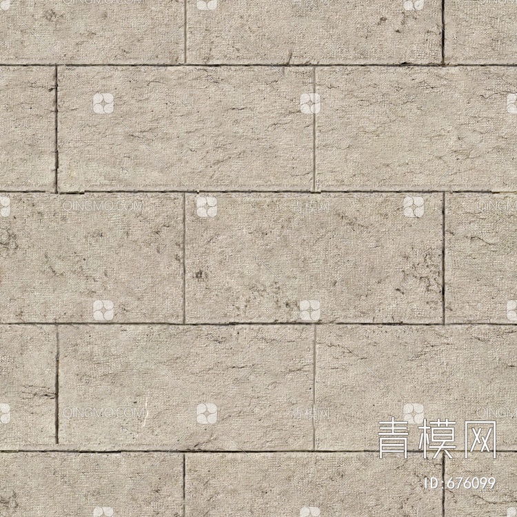 文化石 广场地砖 围墙 石材铺地贴图下载【ID:676099】