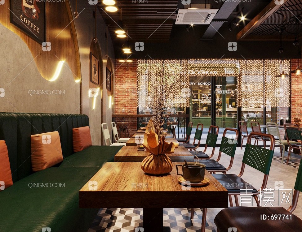 格咖啡厅3D模型下载【ID:697741】