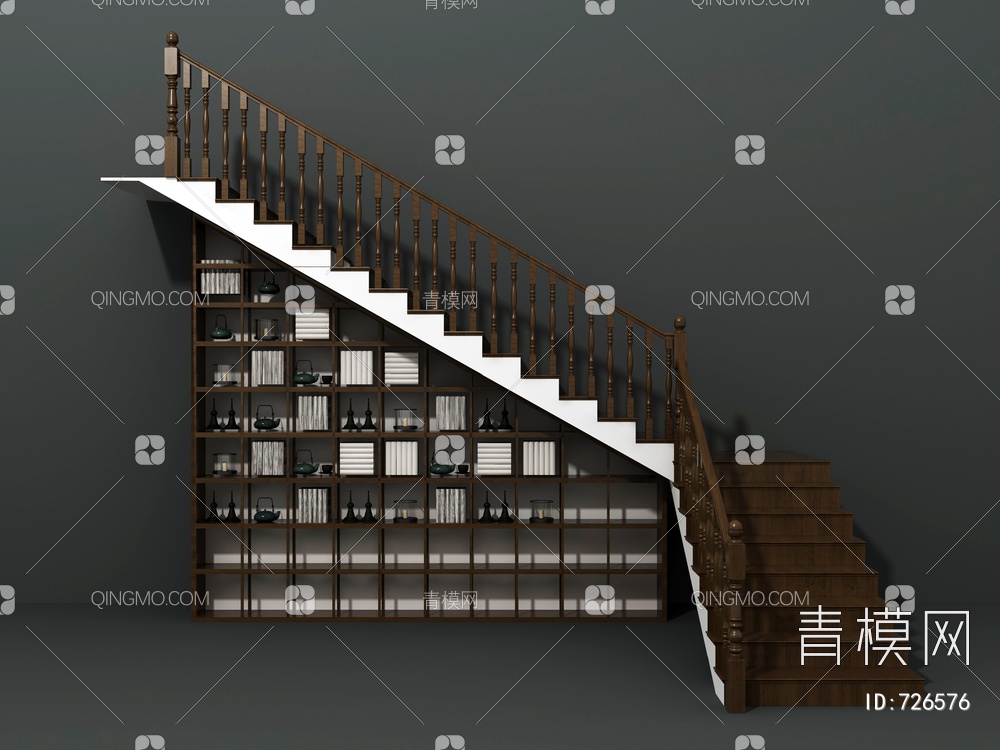 楼梯储物架3D模型下载【ID:726576】