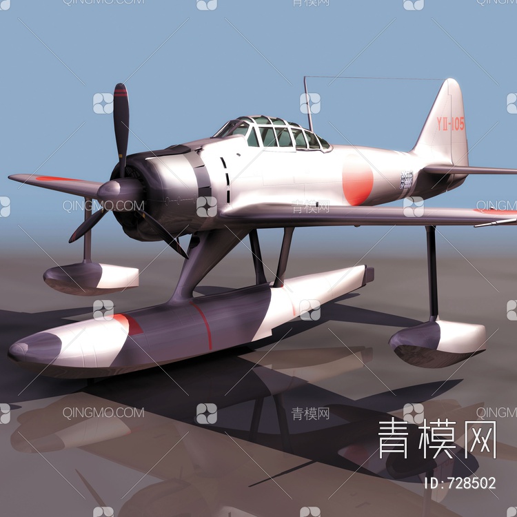 飞机3D模型下载【ID:728502】