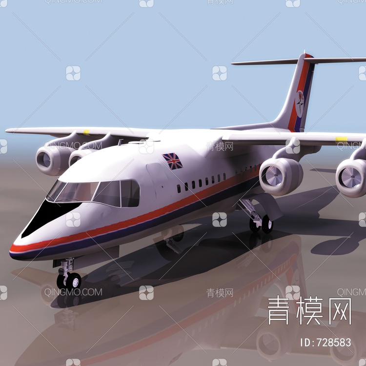 私人飞机3D模型下载【ID:728583】
