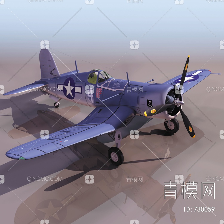 飞机3D模型下载【ID:730059】