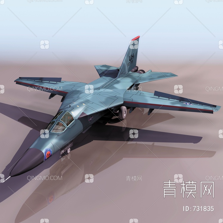F111战斗机3D模型下载【ID:731835】
