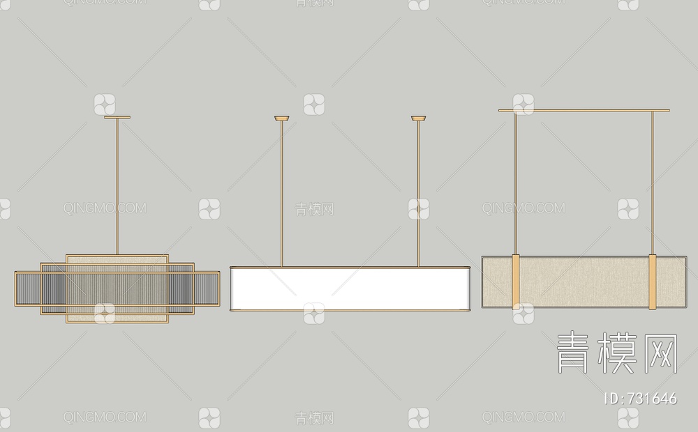 吊灯SU模型下载【ID:731646】