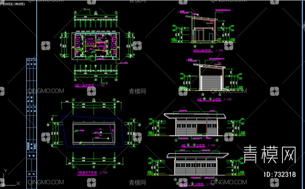 公共卫生间建筑施工图【ID:732318】