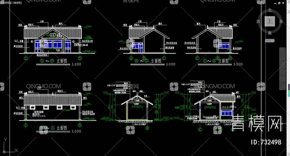 公共厕所建筑施工图【ID:732498】