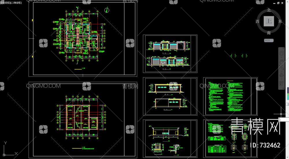 公厕建筑施工图【ID:732462】