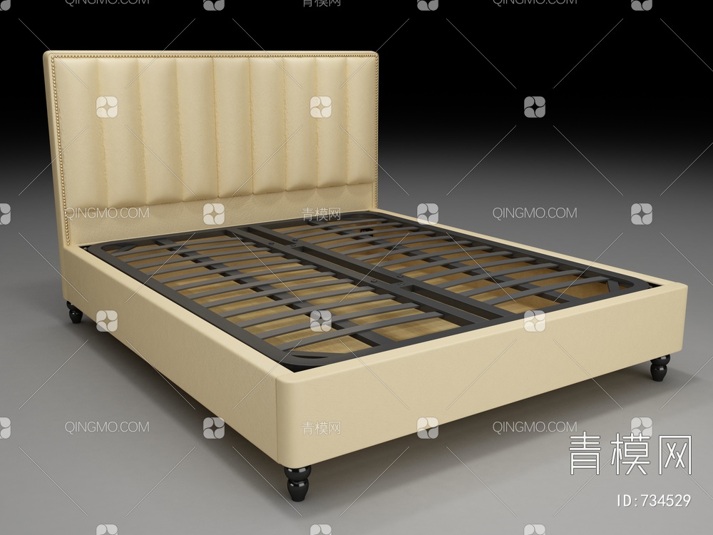 床架，床结构3D模型下载【ID:734529】