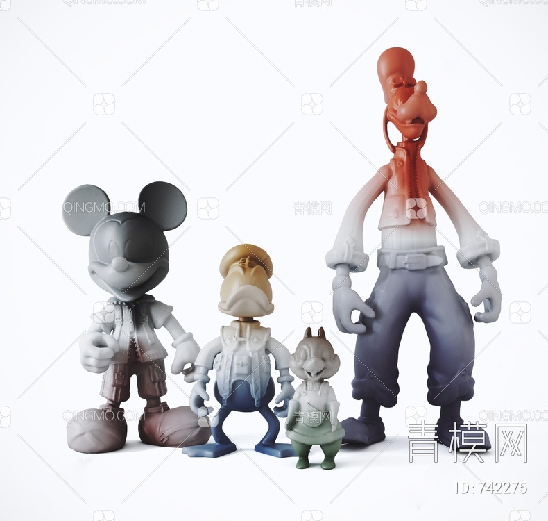 动物雕塑摆件3D模型下载【ID:742275】