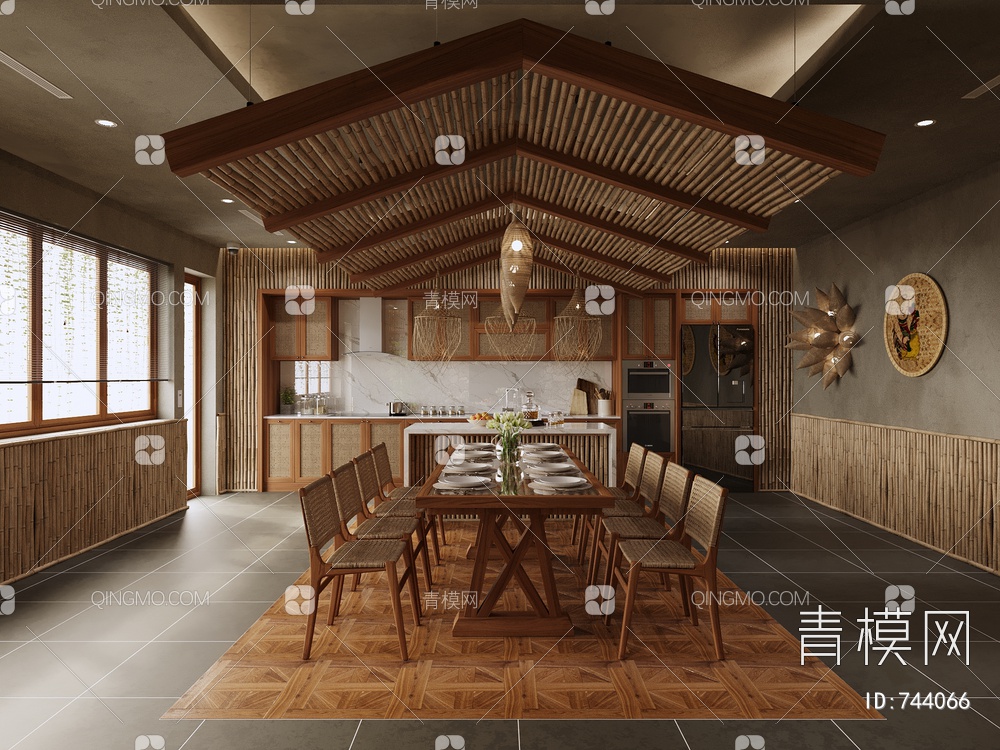 餐厅3D模型下载【ID:744066】