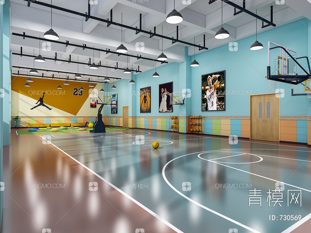 儿童篮球场3D模型下载【ID:730569】