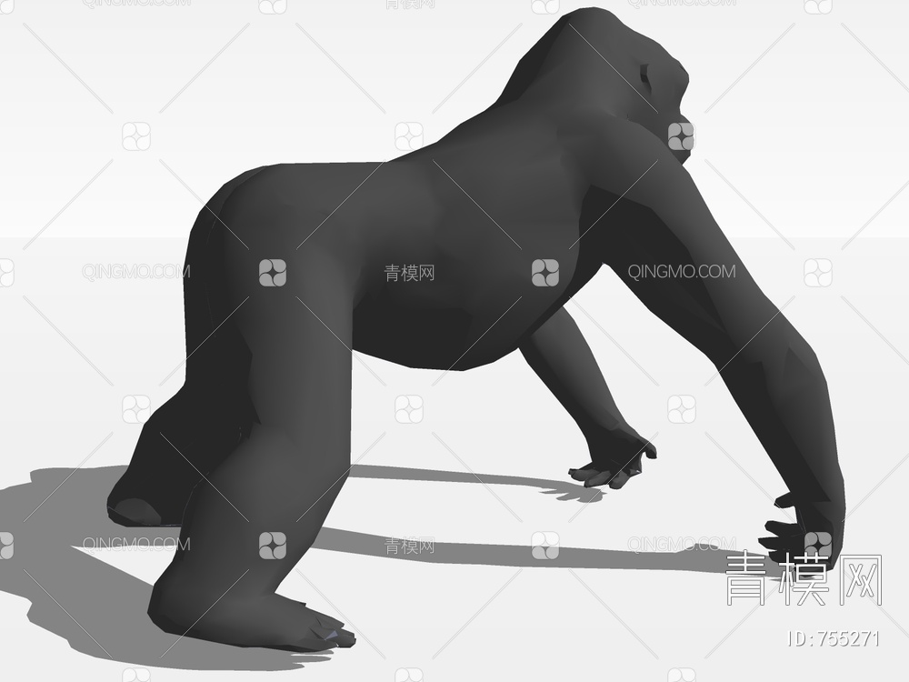 动物  大猩猩  人猿泰山SU模型下载【ID:755271】