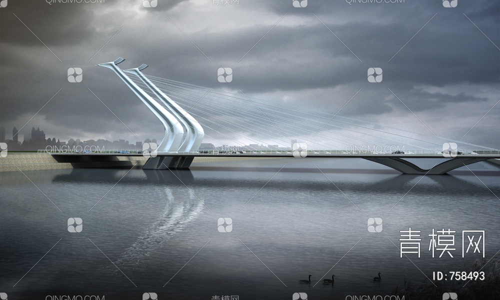 大桥3D模型下载【ID:758493】