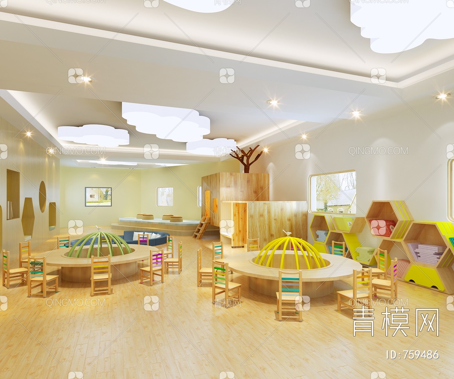 幼儿园活动娱乐3D模型下载【ID:759486】