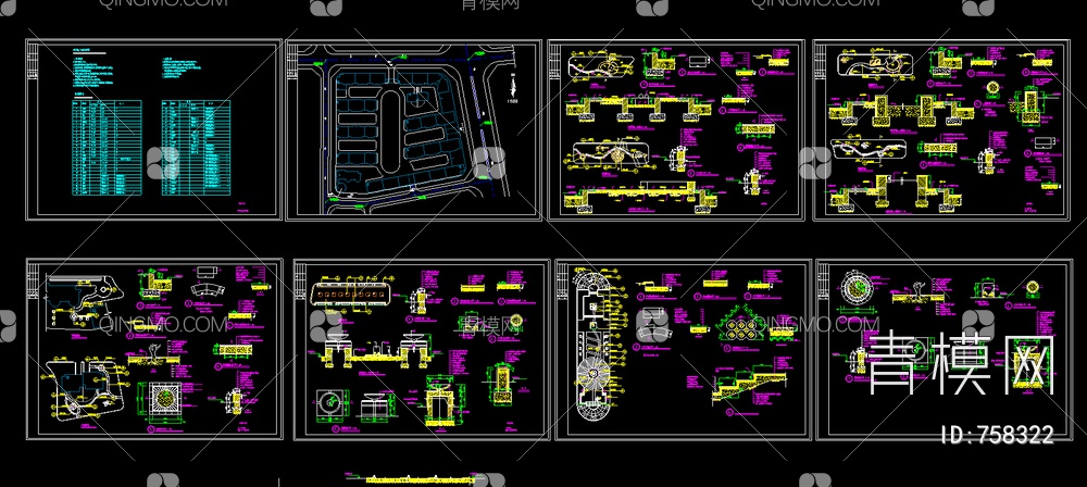 173套城市公园平面图【ID:758322】