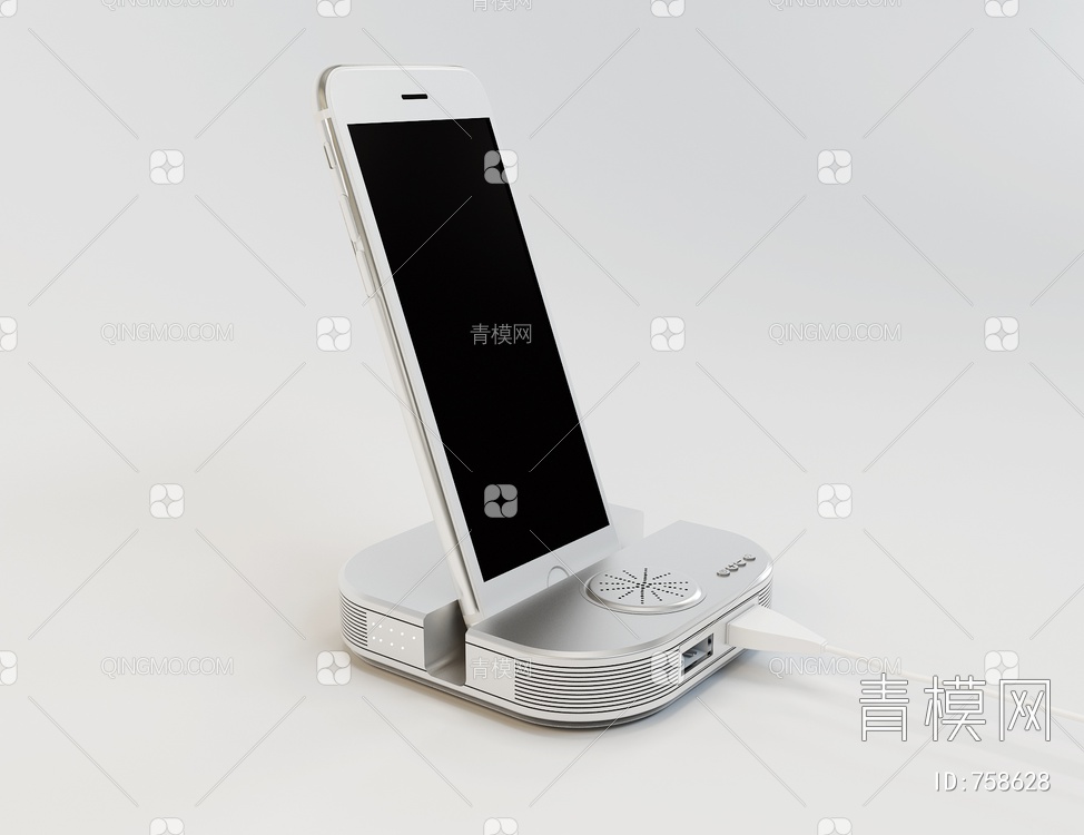 音响蓝牙手机3D模型下载【ID:758628】