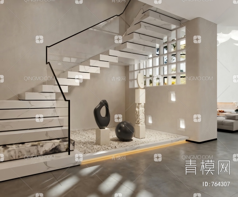 楼梯间3D模型下载【ID:764307】