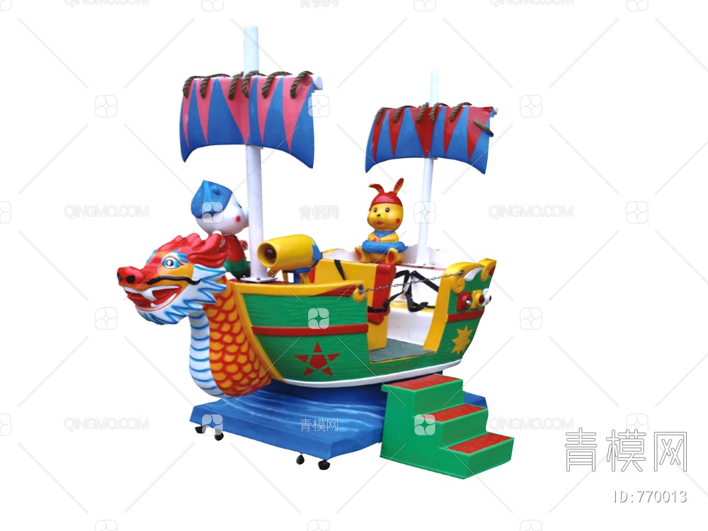 儿童海盗船SU模型下载【ID:770013】