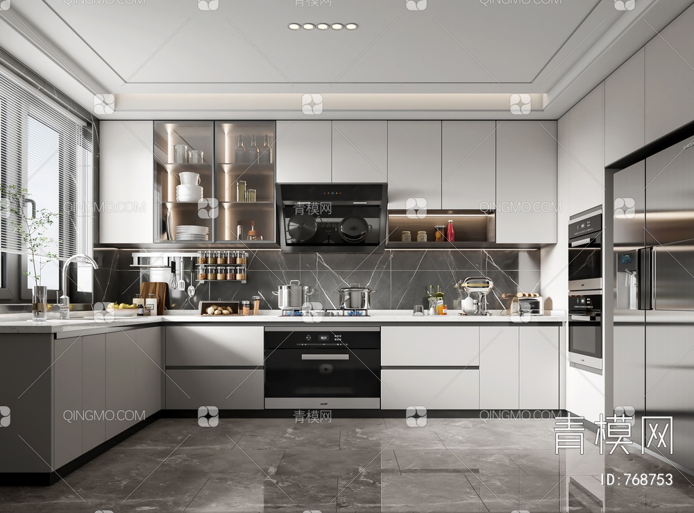 厨房、厨柜3D模型下载【ID:768753】
