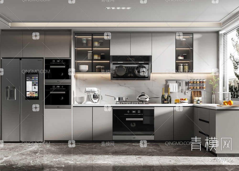 厨房、厨柜3D模型下载【ID:768756】