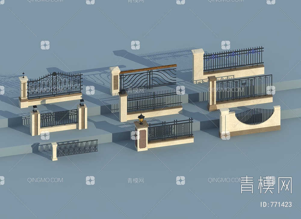 围栏3D模型下载【ID:771423】