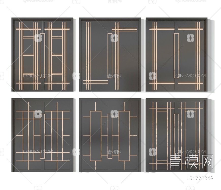 双开门3D模型下载【ID:771849】