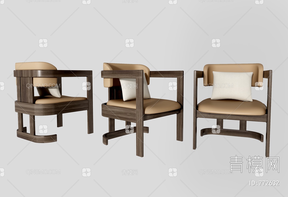 餐椅 椅子3D模型下载【ID:772632】