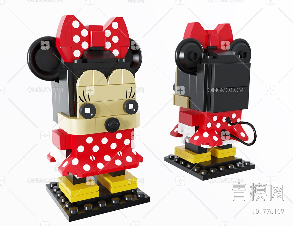 乐高米老鼠儿童玩具3D模型下载【ID:776109】