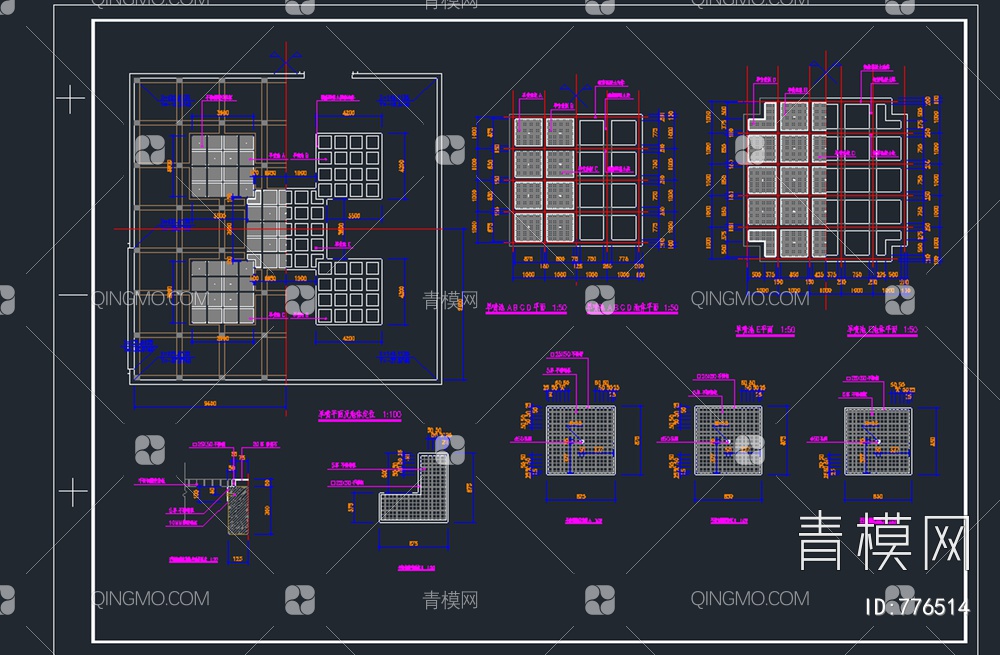 小游园景观施工图【ID:776514】