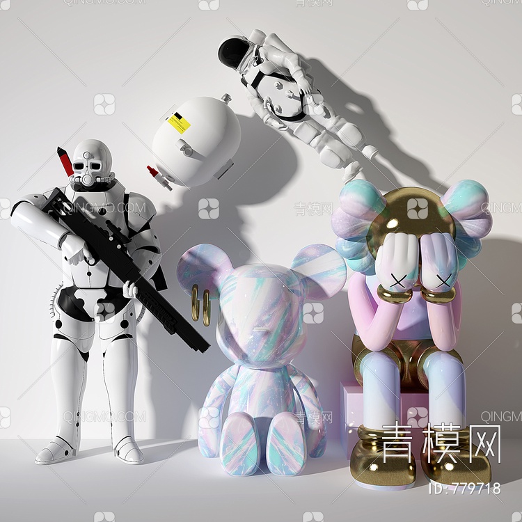 暴力熊机器人公仔3D模型下载【ID:779718】