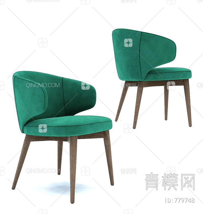 绒布单椅3D模型下载【ID:779748】