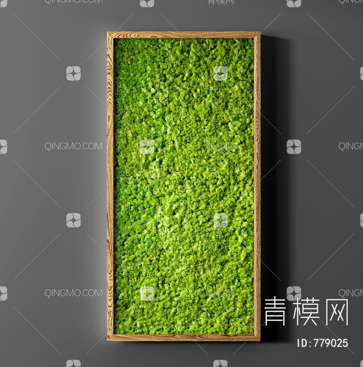 植物墙,植物装饰挂画3D模型下载【ID:779025】