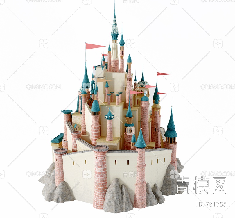 城堡,玩具3D模型下载【ID:781755】