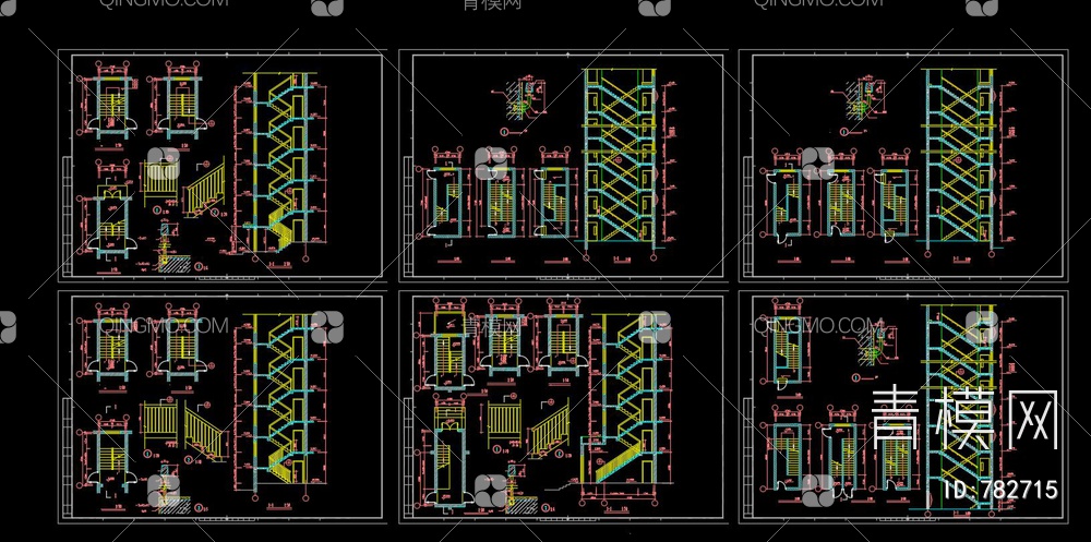 建筑楼梯详图【ID:782715】