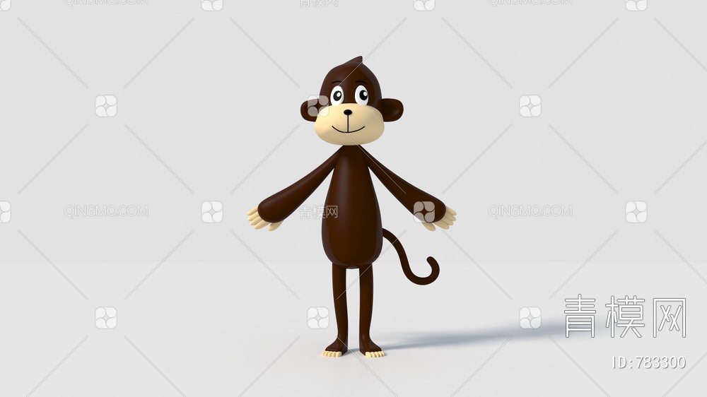 猴子玩具3D模型下载【ID:783300】