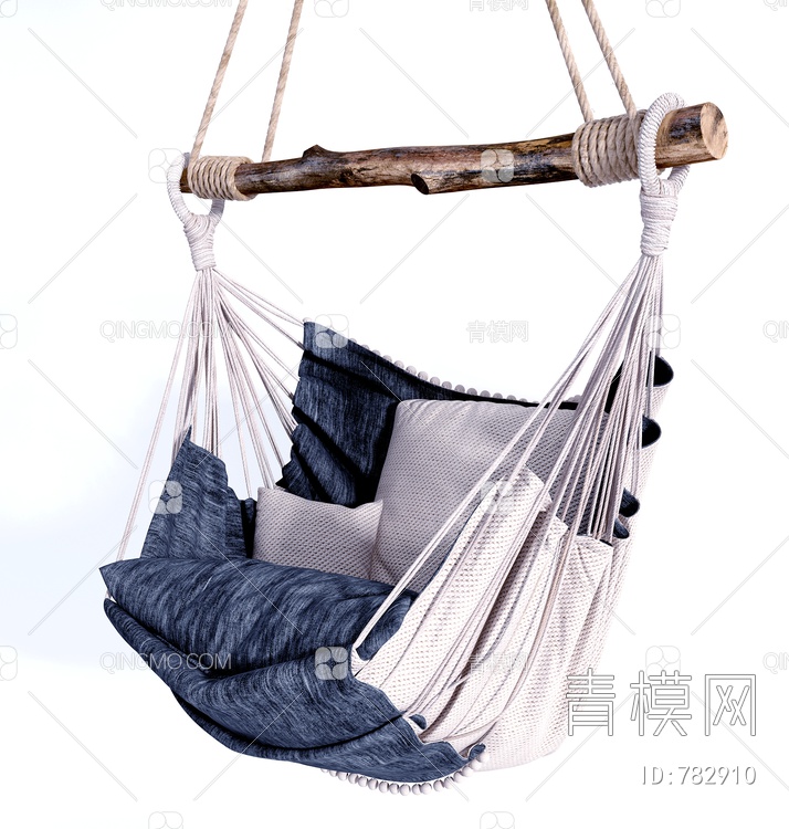 休闲吊椅吊床3D模型下载【ID:782910】