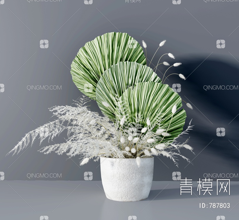 花卉盆栽3D模型下载【ID:787803】