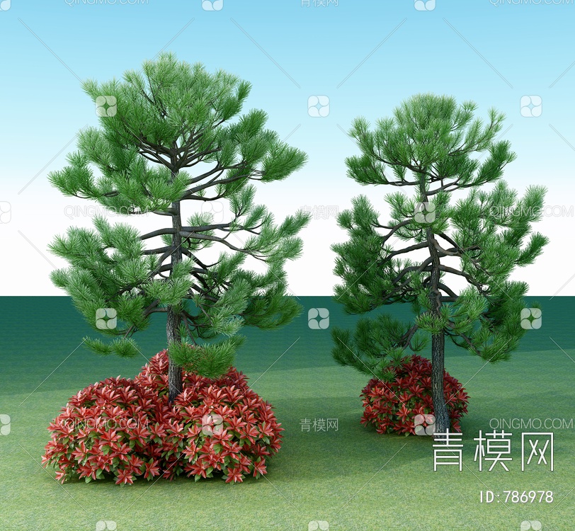 松树,户外树3D模型下载【ID:786978】