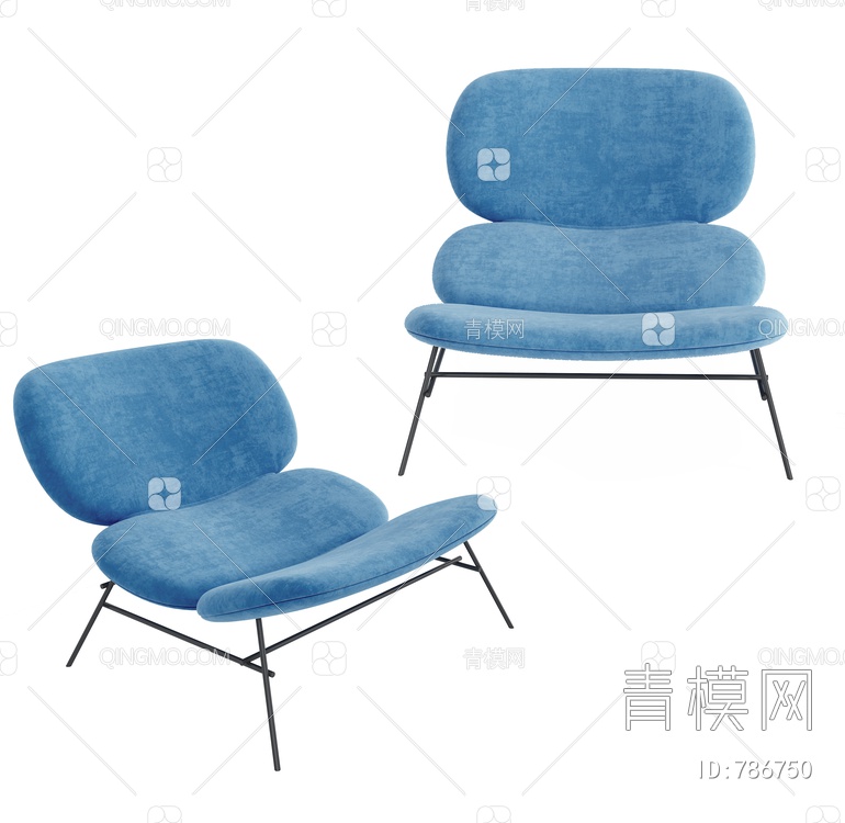 意大利 Tacchini 躺椅3D模型下载【ID:786750】