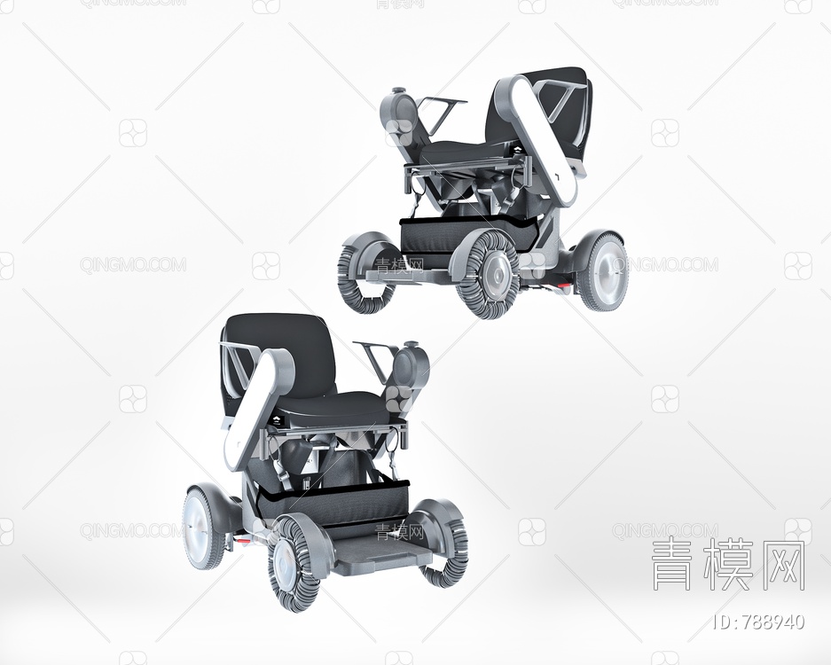 电动轮椅,轮椅3D模型下载【ID:788940】