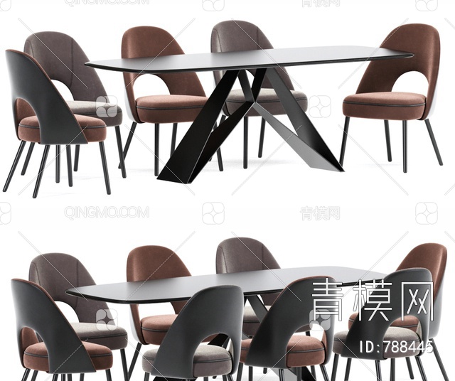 防风餐椅桌套装3D模型下载【ID:788445】