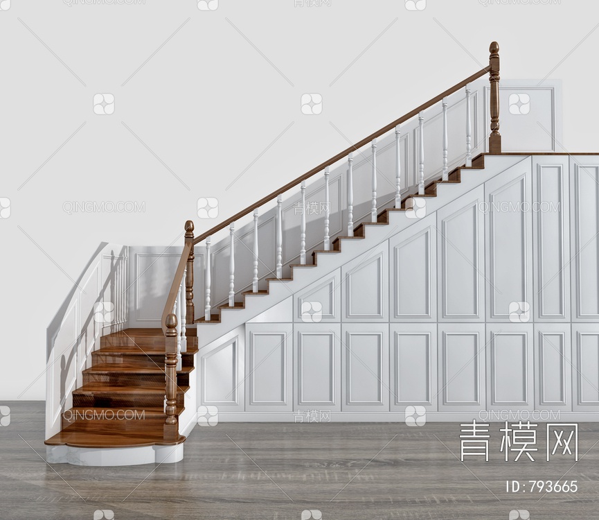 楼梯组合3D模型下载【ID:793665】