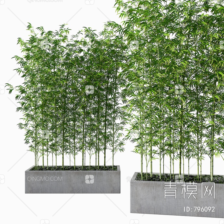 竹子盆栽3D模型下载【ID:796092】