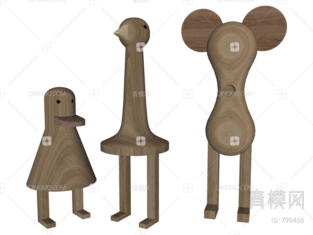 木玩具SU模型下载【ID:798468】